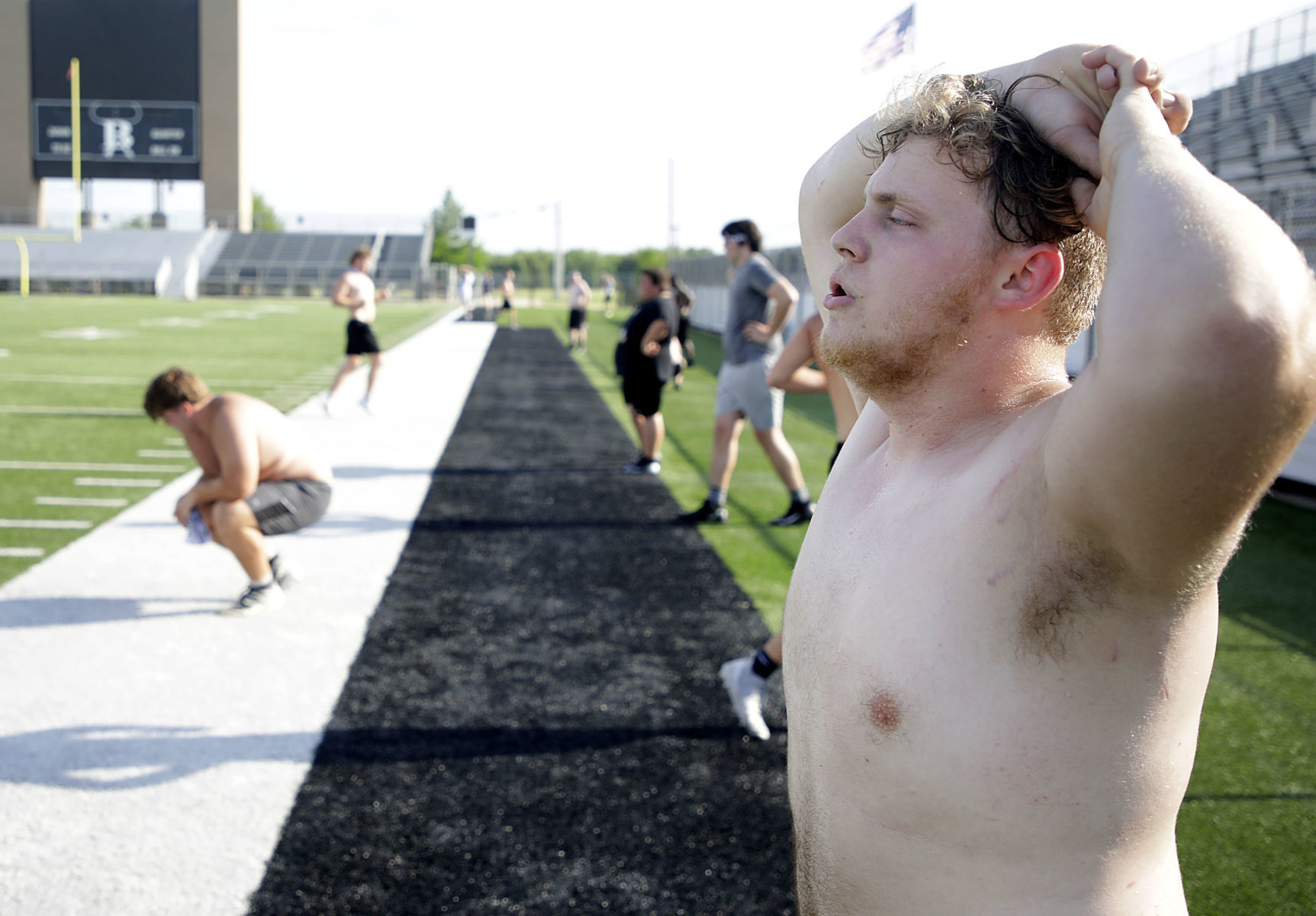 Broken Arrow football practice